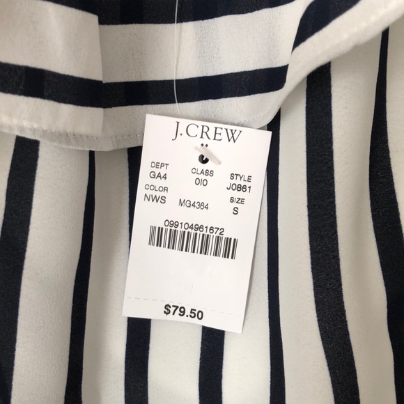 Navy and White Striped Dress - Picture 3 of 3